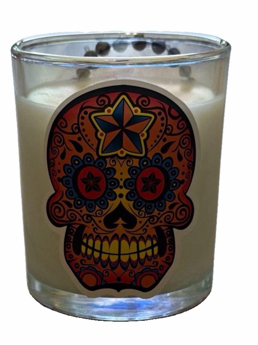 De Los Muertos Skull Decorative Scented Candle